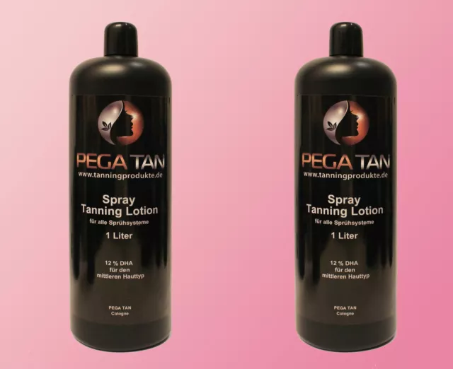 Airbrush/Spray Tanning Direktbräuner Lotion 1 Liter 10% DHA + 1 Liter 12% DHA