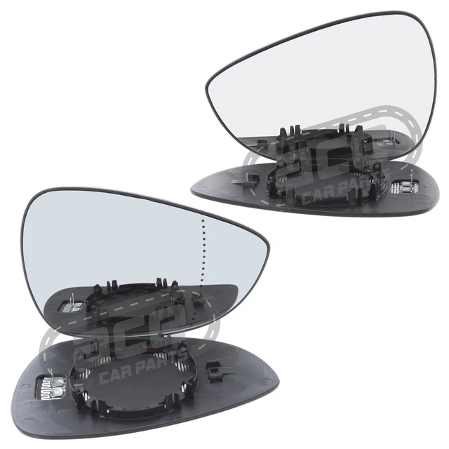 2x Red Door Wing Mirror Cover Caps Casings For Ford Fiesta MK7 2008-2017 L R UK