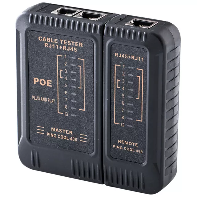 Outil de test de câble Ethernet RJ45 RJ11 LAN Wire Telephone Cable Tester