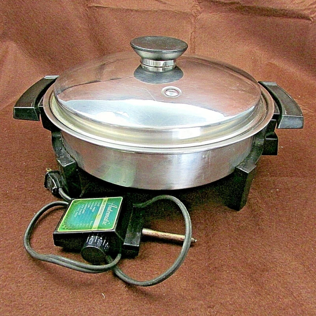 ROYAL PRESTIGE 11& Liquid Core Electric Skillet Stainless Steel with