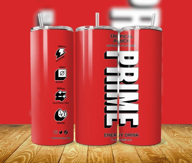 20oz Tumbler. Prime Gift him / her. Taurine. Hot Cold travel mug Red