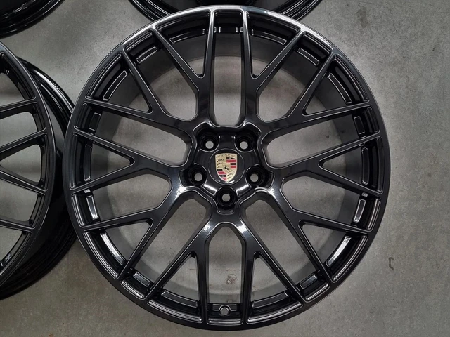 20& GTS STYLE Staggered Gloss Black Wheels Rims Fits Porsche Macan Base ...