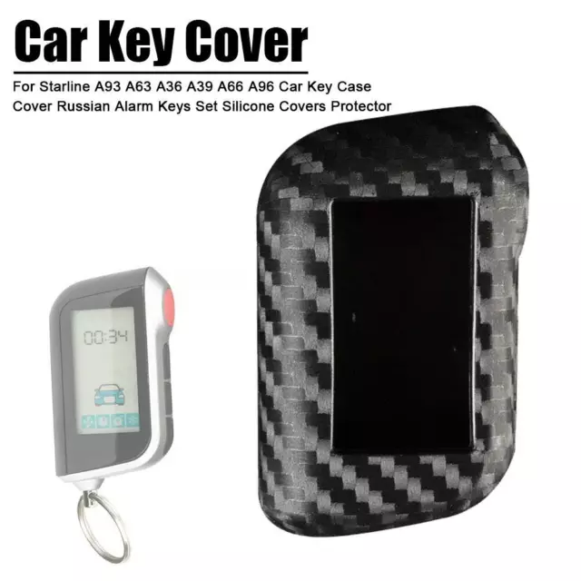 Car Key Cover Case Bag Styling For Starline A93 Russian Version Carbon Fiber ια 2