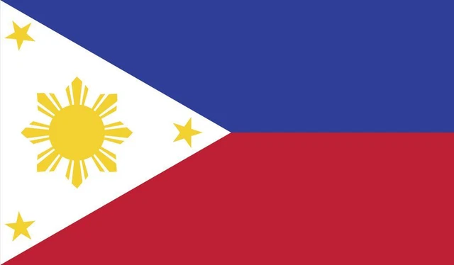 2-Pack Philippine Flag Decal Sticker | 5-Inches By 3-Inches | Laminated Vinyl