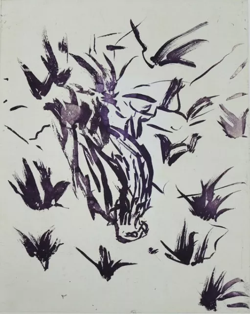 GEORG BASELITZ - "Adler", handsignierte Aquatinta, Auflage 18, 2001 ! Selten !