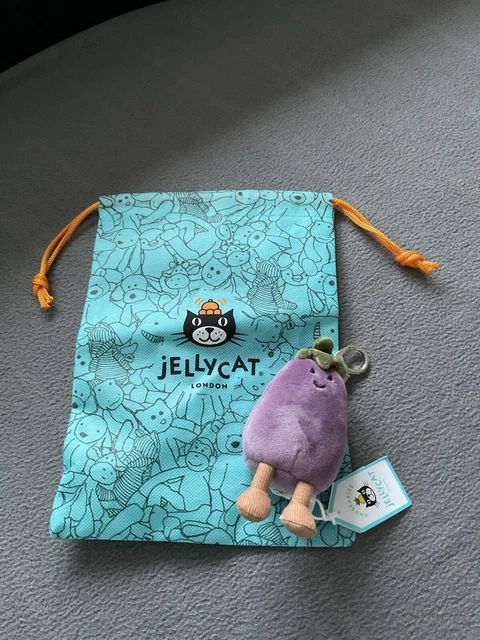 Jellycat Vivacious Aubergine Bag Charm 12cm