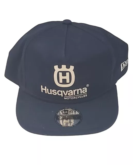 NEW Husqvarna Motorcycle New Era 9Fifty Youth Snapback Blue Logo Motocross