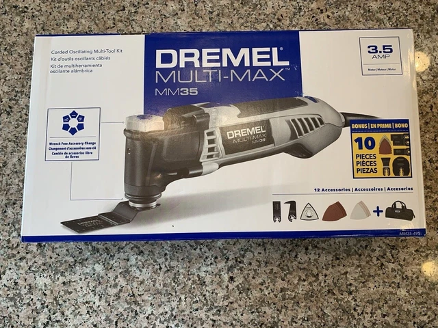 Dremel Multi-Max MM35 Corded Oscillating Multi-Tool Kit with 12 accessories &bag