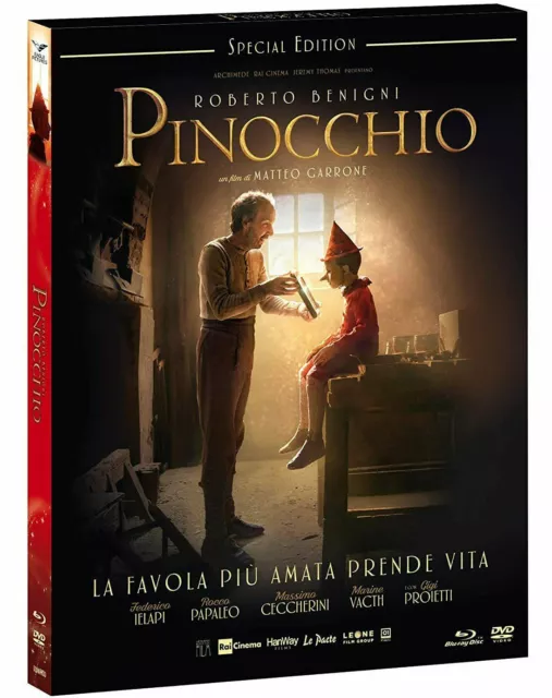 PINOCCHIO Edizione Speciale Combo Pack (BLURAY + DVD + Cards) Roberto Benigni