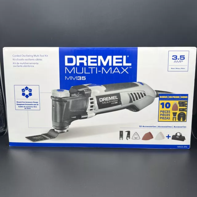 Dremel Multi Max MM35 Corded Oscillating Multi Tool Kit 3.5 Amp New Sealed