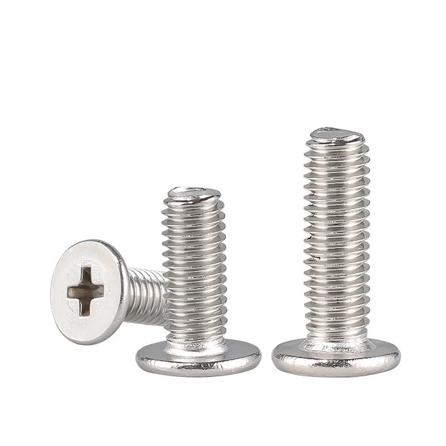 304 Stainless Steel M1.2 - M8 Phillips Ultrathin Flat Wafer Head Screw Bolt