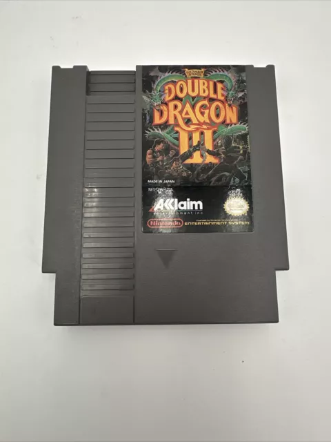 *TESTED* Double Dragon III 3 The Sacred Stones Nintendo NES - Authentic - WORKS