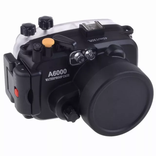 Meikon Waterproof Underwater Camera Housing Case for Sony A6000 + Diving Handle 3