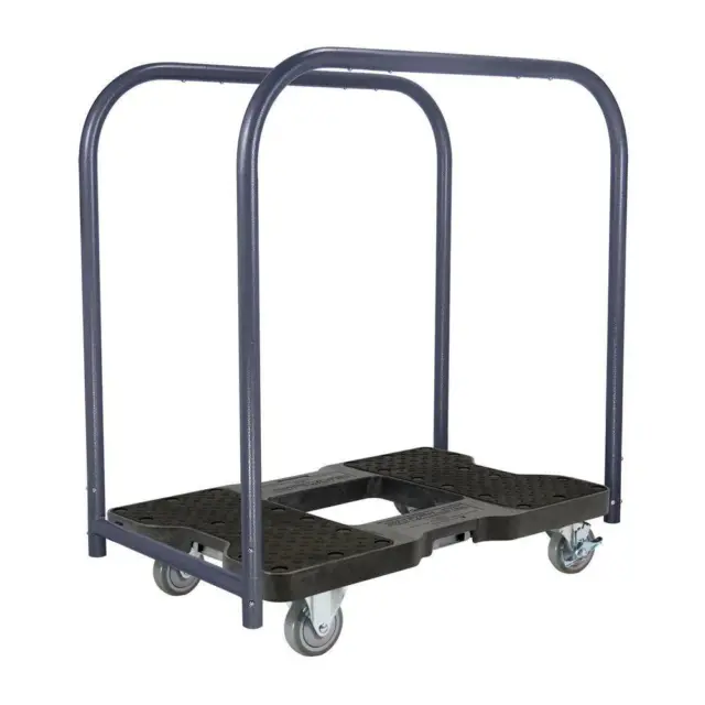 E-Track Panel Cart Dolly 1,500 lb Capacity Industrial Stength Professional Black