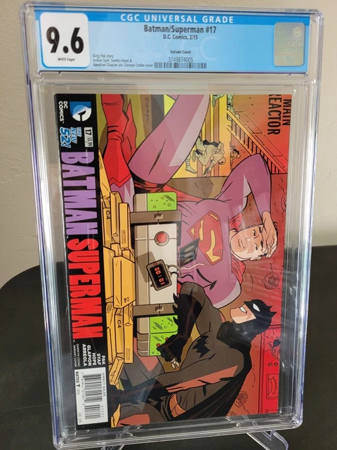 Batman / Superman #17 Cgc 9.6 Graded Dc 52 Comics Darwyn Cooke Variant Cover