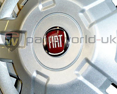 Fiat 15" Inch Wheel Trim for the Fiat Ducato 2006> Red Badge Brand New Genuine 3