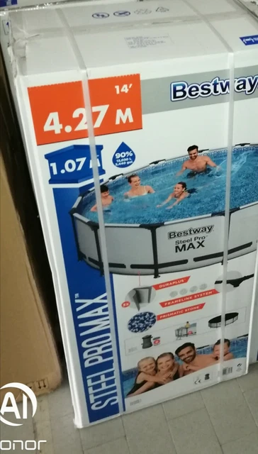 BESTWAY STEEL PRO MAX 56950 Piscina fuori terra - Blu - 427 x 107 cm ...