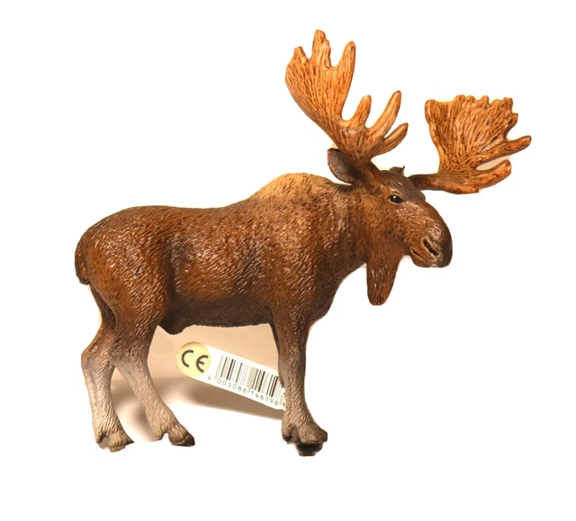 Schleich Retired Male Moose Adult D73508 Wildlife Animal Figure 5" X 4"