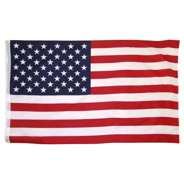 US FLAG USA American Stars Stripes United States Grommets 3' x 5' FT Polyester