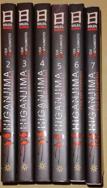 lot 6 mangas HIGANJIMA L'ÎLE DES VAMPIRES (2005) K.MATSUMOTO 2 à 7 2