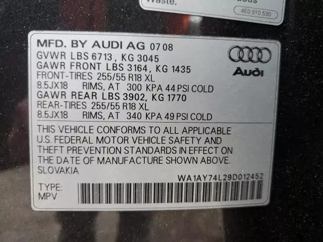 Audio Equipment Radio CD Changer Fits 07-11 AUDI Q7 8387643