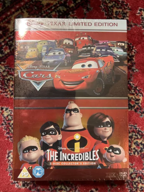 Disney Pixar Cars The Incredibles Dvd Box Set Limited Edition Pop Up
