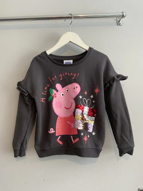 💝Girls Peppa Pig Xmas Jumper, 3-4yrs, VGC, Will Combine Postage💝