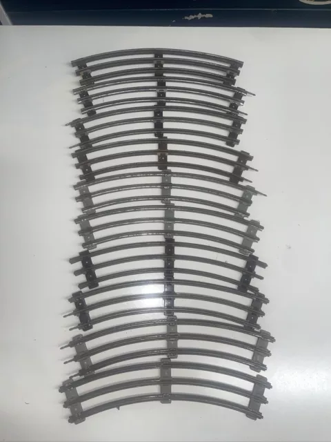 10 PIECE LOT Vintage Lionel Train Track O27 Gauge 3-Rail,9in CURVED! USA