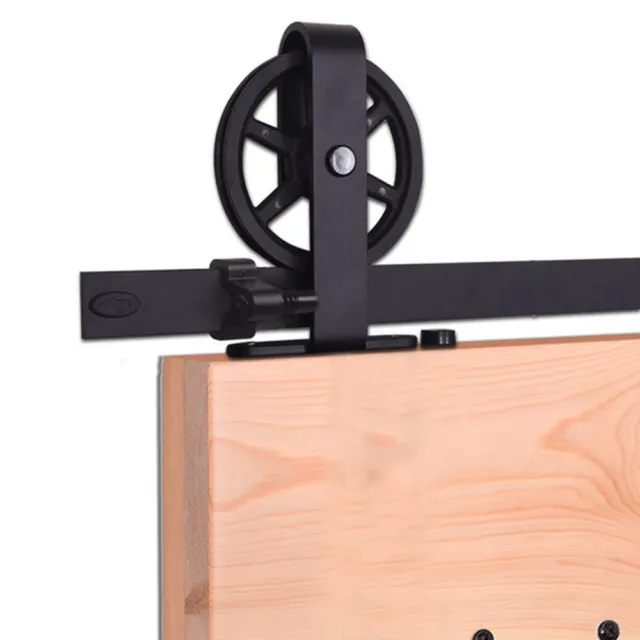 4-20FT Sliding Barn Wood Door Hardware Kit Big T Shape for Single/Double Door 2