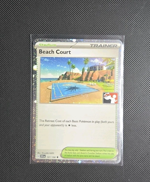 BEACH COURT 167/198, SVI, Prize Pack Series 3 Play Stamp, Cosmo Holo 2.52  - PicClick UK