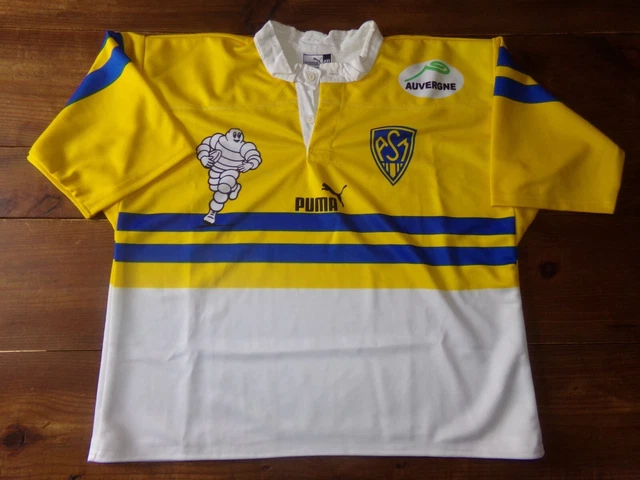 Maillot Rugby Ancien AS Montferrand – Noir, Taille XL Homme, Vintage