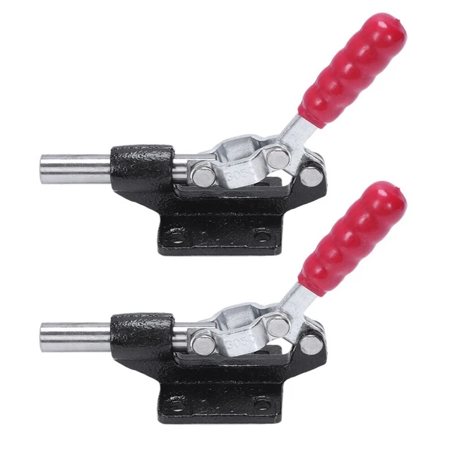 2X 32mm Plunger Stroke Metal Push Pull Toggle Clamp 227Kg 500 Lbs M2M8