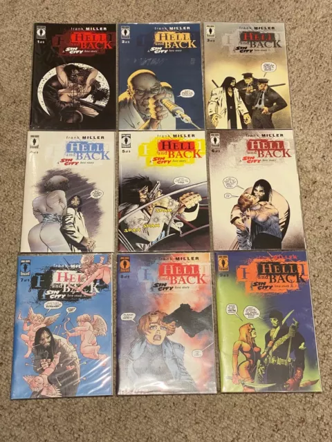 Frank Miller's Sin City Hell And Back Issues #1-9 Complete Series Run!!