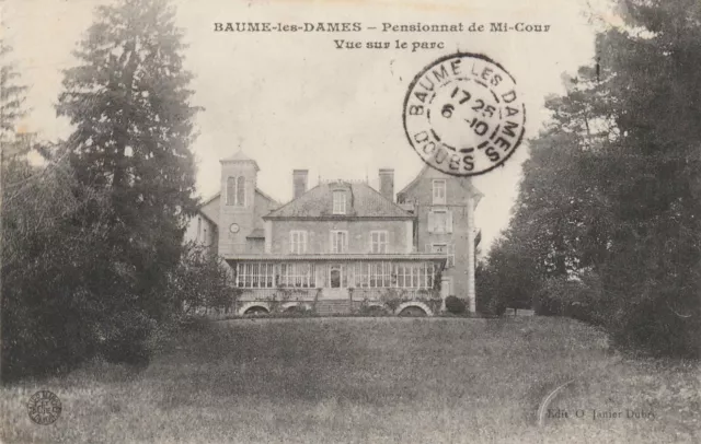 25 Cpa Baume Les Dames Pensionnat Mi-Cour Vue Sur Le Parc