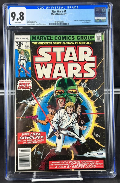 Star Wars #1 1st Printing CGC 9.8 1977 Marvel 1618476022