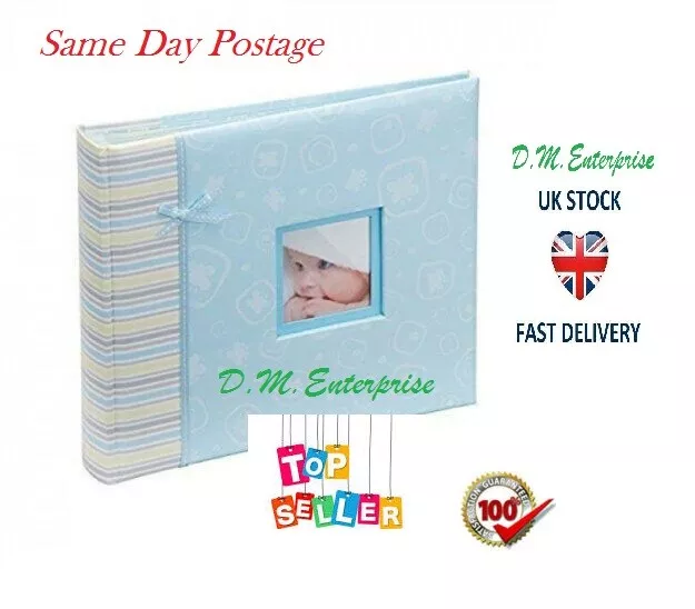 Baby Boy Blue Photo albums & scrapbooks Book 2 in 1 Perfect for Gift New