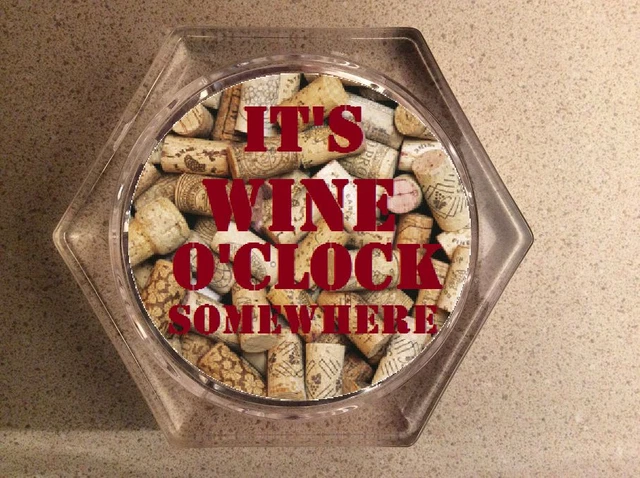Its Wine Oclock Somewhere Drink Coasters - Bar Coasters - Beer - Drinks