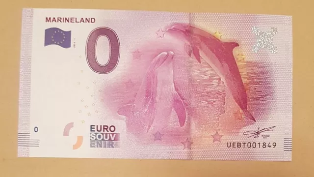 billet touristique souvenir 0 euro 2016 - Euro schein  - Marineland