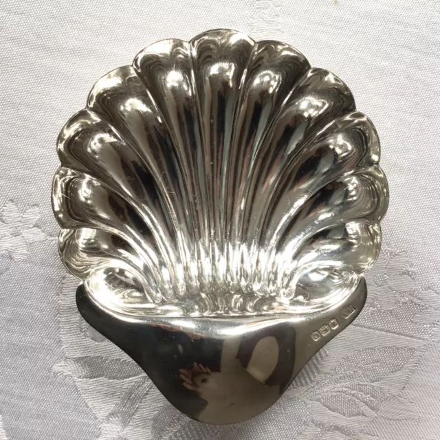 1920 Solid Sterling Silver Shell Shape Dish Hallmarked Atkin Bros. 69g. #1