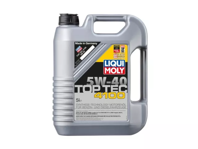 LIQUI MOLY Motoröl Top Tec 4100 5W-40 TW 5 L (3701) für RENAULT Laguna III