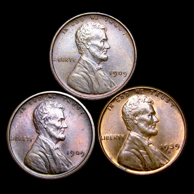 1909 1909 VDB 1939-S Lincoln Cent Wheat Penny ----  Gem BU Coin Lot ---- #II724
