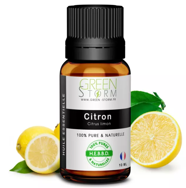 Huile essentielle citron - 100% pure et naturelle - HEBBD - Green-storm