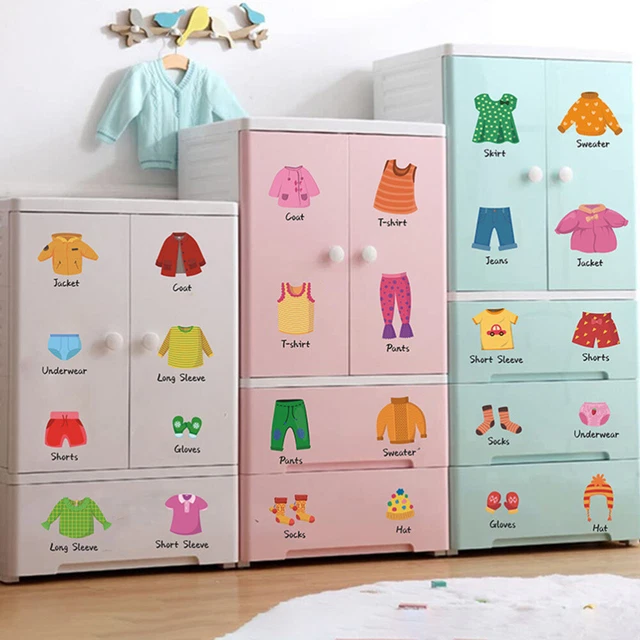 2 set set di Abbigliamento Della Decalcomania Etichette per abiti