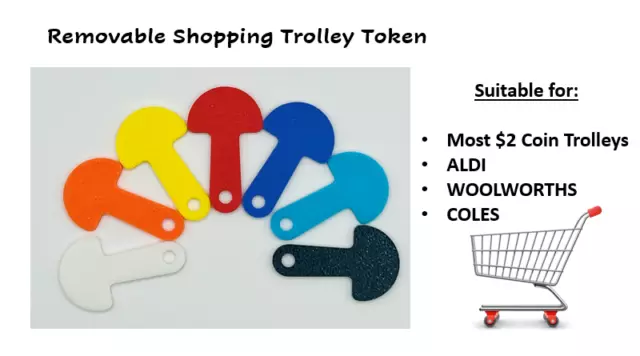 10x Shopping Trolley Unlocker Key Token Removable Master for Coles Aldi Woolies