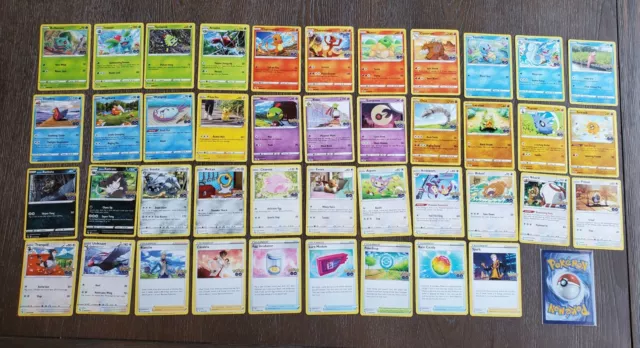 Pokemon GO Complete Common Uncommon 42 Card TCG Set Lot Plus Bonus Holo NM/M