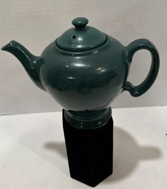 McCormick Teapot Teal Green/Baltimore /Made In USA.Vtg