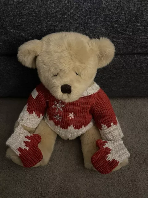 2008 Harrods Teddy Bear - named Oscar - Xmas / Christmas