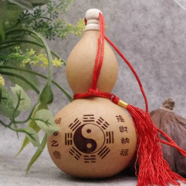 1x Home Crafts Potable Natural Real Dried Bottles Gourd Decoration Orna Y0Z4