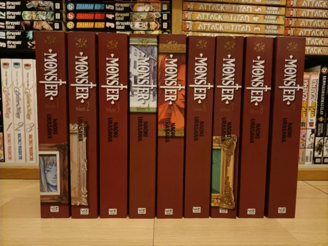 MONSTER DELUXE BÜCHER 1-9 Manga Set Sammlung komplette Auflage Bände ENGLISCH SELTEN