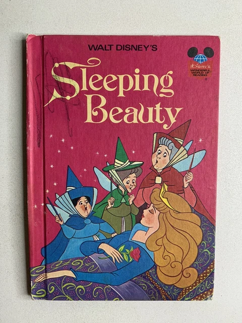 Vintage Walt Disney's Sleeping Beauty Hardcover Book 1974 Book Club Edition 3